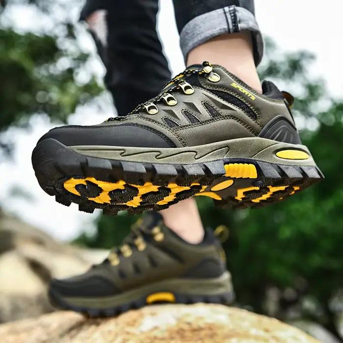 Chaussures randonnée HIKEUP homme femme cuir baskets couple qualité trekking automne hiver