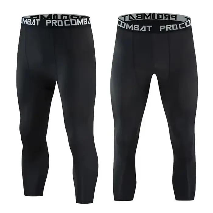 Leggings de football et de basket-ball pour hommes, entraînement à haute élasticité, fitness sportif