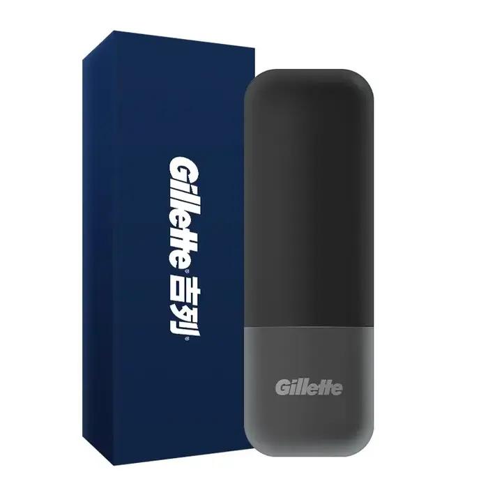 Étui de voyage magnétique noir pour rasoir de marque Gillette, Compatible avec la série Fusion/magné