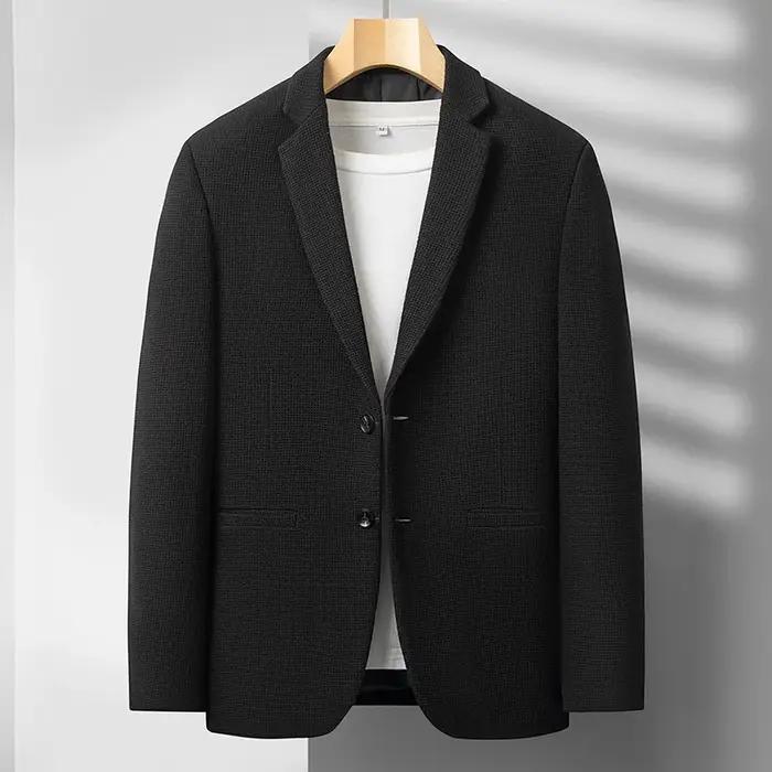 2025 hommes haut de gamme Boutique laine costume décontracté affaires couche de finition mode Gentle
