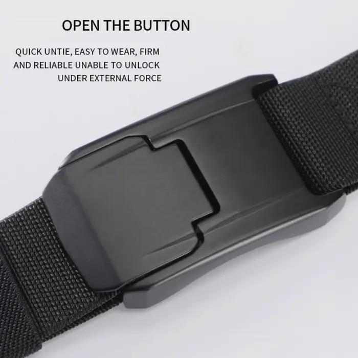 Nouvelle ceinture extensible pour hommes et femmes, boucle à dégagement rapide, solide, en vrai Nylo