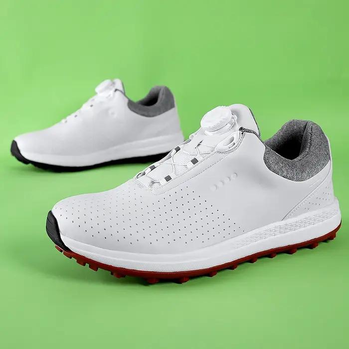 Chaussures de golf à semelle optique solide, baskets de sport en maille respirante, baskets à struct