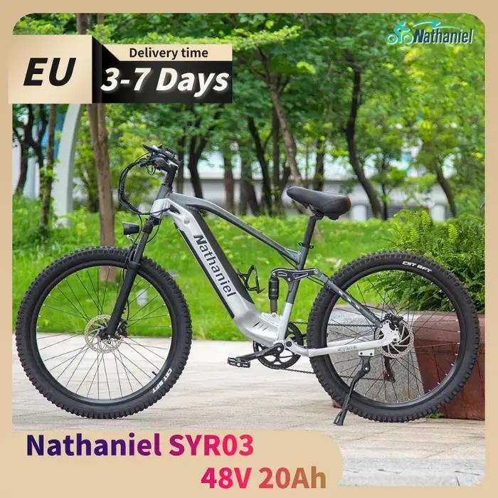 Vélo électrique 1000W 27,5 pouces longue portée pour adultes randonnées montagne et ville polyvalent robuste et puissant
