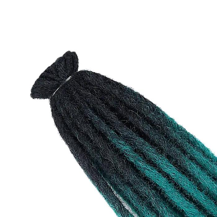 Crochet boîte tresses Crochet cheveux Dread Lock Double Afro tressage Extension de cheveux 24 pouces