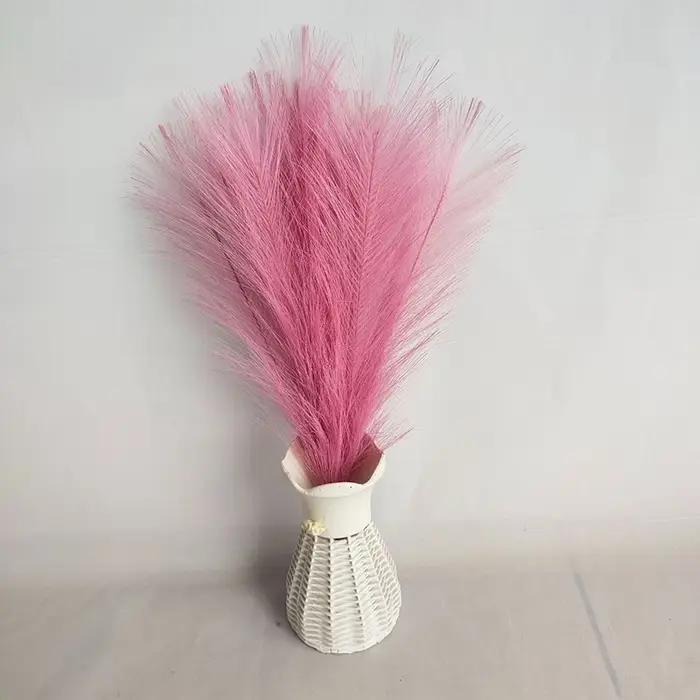 Simulation d'herbe de Pampa 45cm, décoration de mariage, accessoires de chambre à coucher, Guide de