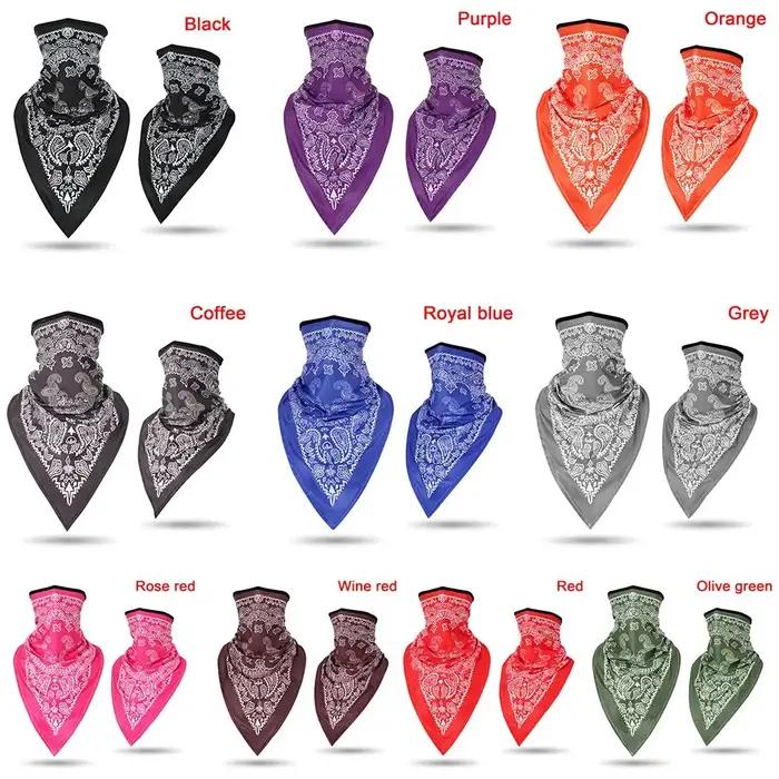 Couvre-cou respirant coupe-vent pour cyclisme, cagoule coupe-vent, bandana anti-poussière, moto, vél