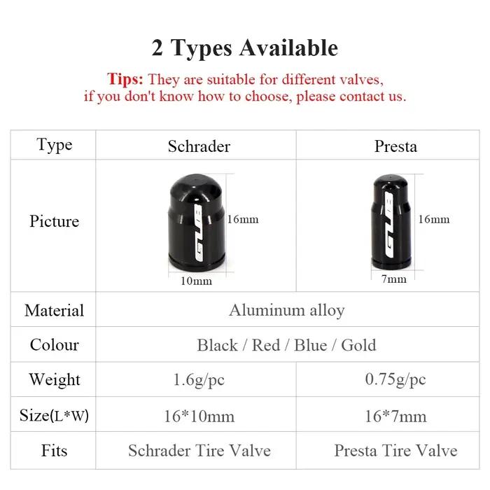 Capuchons de valve de pneu de vélo en aluminium, ultralégers, pour vélo de route et de montagne, pro