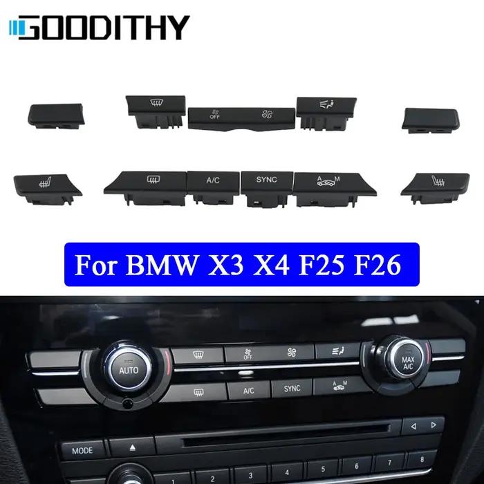 Boutons de contrôle du Volume de l'air conditionné, pour tableau de bord de voiture, pour BMW X3 X4