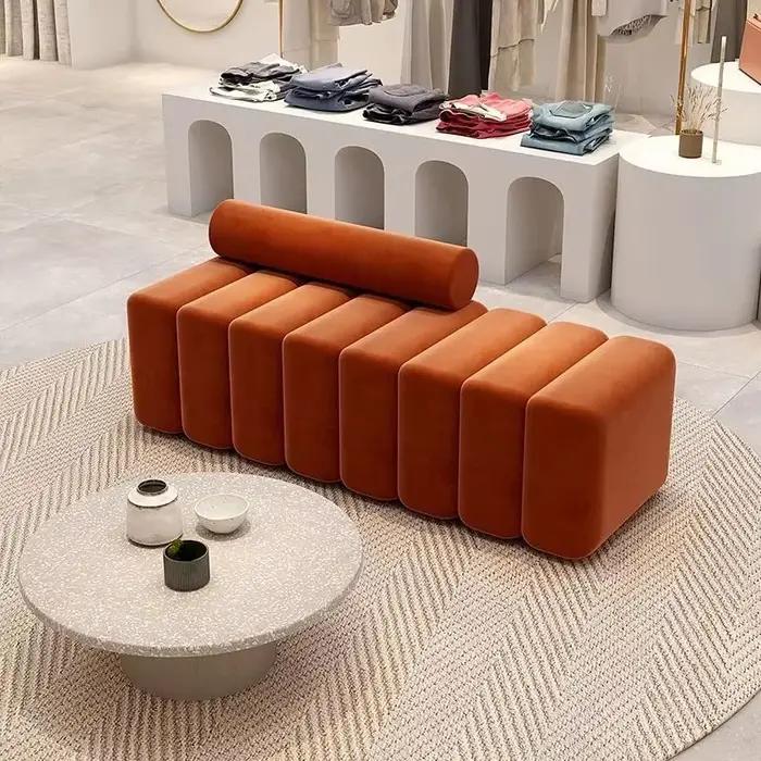 Tabouret à langer nordique pour chaussures d'entrée, peut s'asseoir à la maison, canapé, banc de che