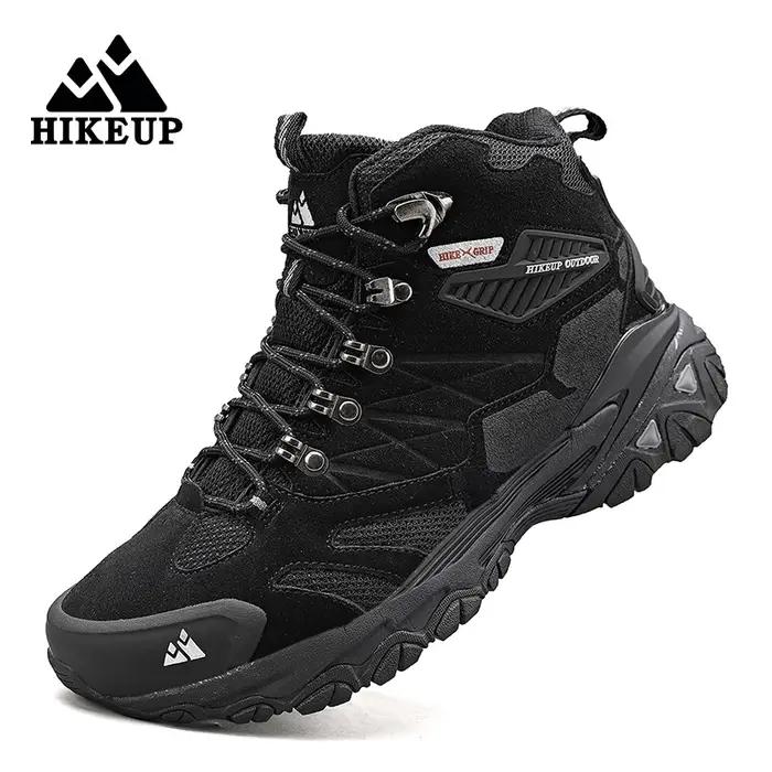 Bottes de randonnée homme HIKEUP imperméables : chaussures tactiques militaires pour trekking et combat