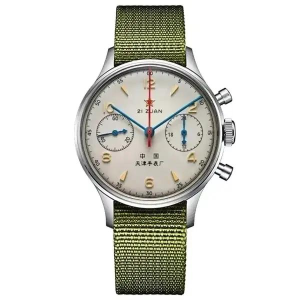 Montres pour hommes 1963 pilote montre automatique 42mm étanche rétro quartz chronographe montre hab