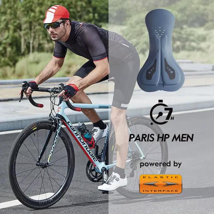 Short cyclisme hommes RION cuissard longue distance - Interface élastique rembourrée VTT - Collants ajustés ciclismo masculina