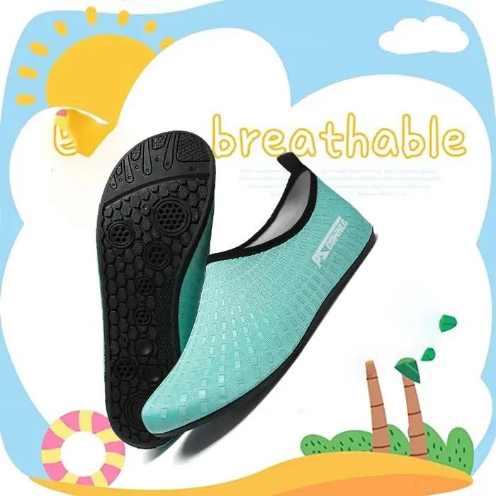 Chaussures d'eau pour femmes et hommes, chaussettes aquatiques à séchage rapide, pieds nus, à enfile