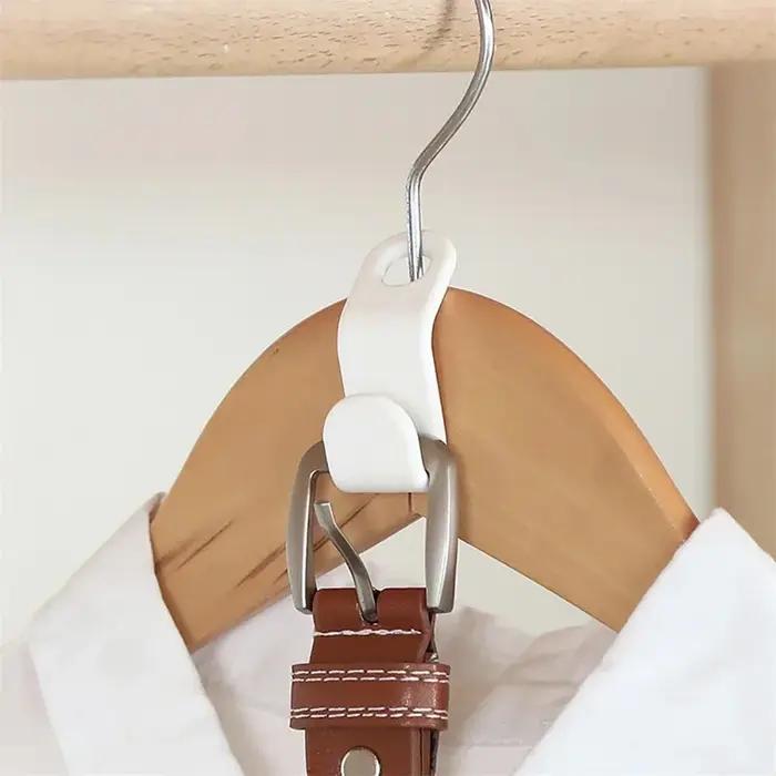 Mini cintre pour connecteur de garde-robe, gain d'espace de garde-robe, crochet en cascade, organisa