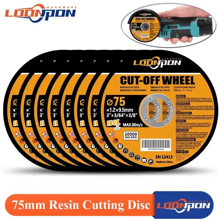Disque de coupe en résine pour meuleuse Aglne, lame renforcée en fibre d'alésage, acier inoxydable,