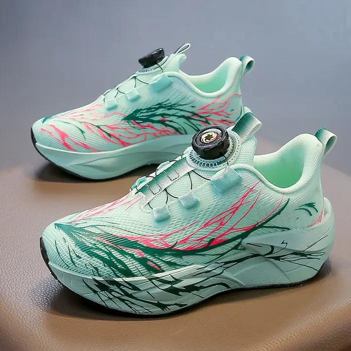 Chaussures de course pour enfants, baskets de Tennis antidérapantes à coussin d'entraînement scolair