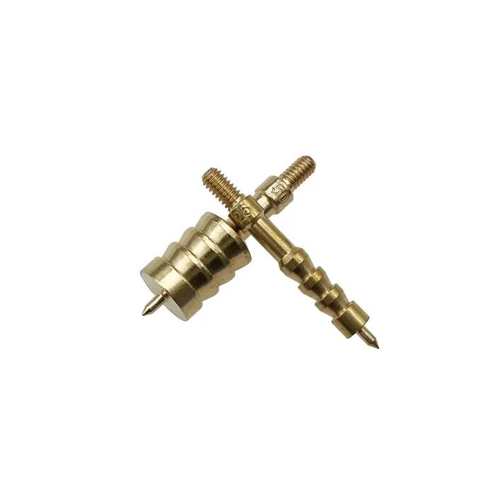 1 pièces pistolet solide nettoyage Jag lance pointu en laiton Jag brosse pointe fendue pistolet nett