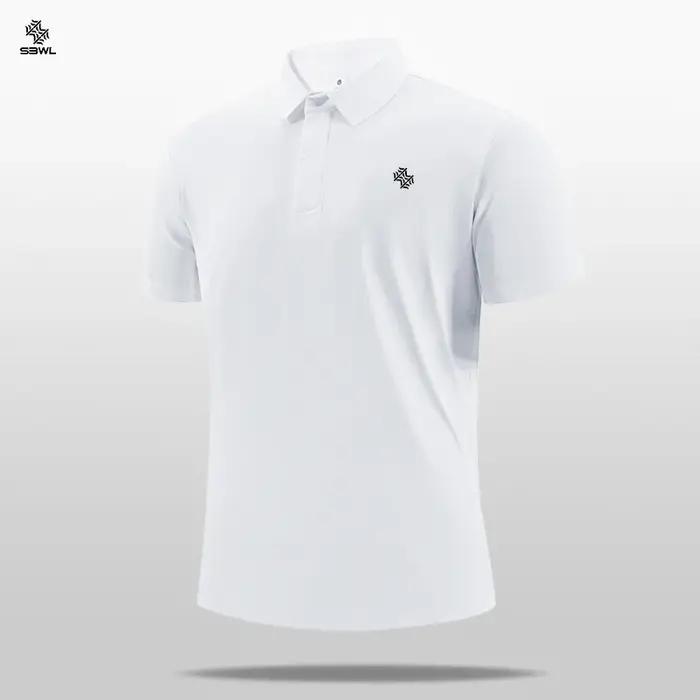 SBWL-Polo à manches courtes pour hommes, T-shirt de golf en plein air, Haut de sport équestre, 7 cou