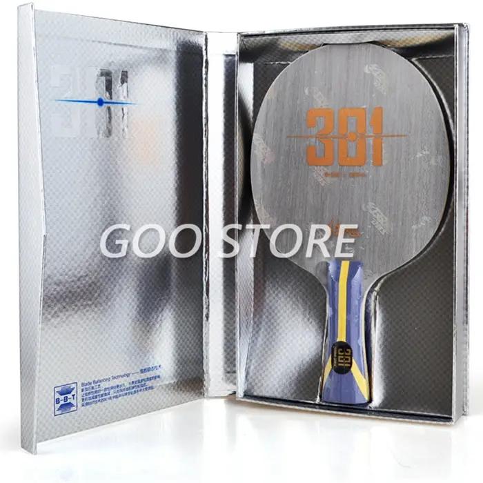 DHS Motorstator-Raquette de tennis de table d'origine, raquette de batte de ping-pong en carbone, H3