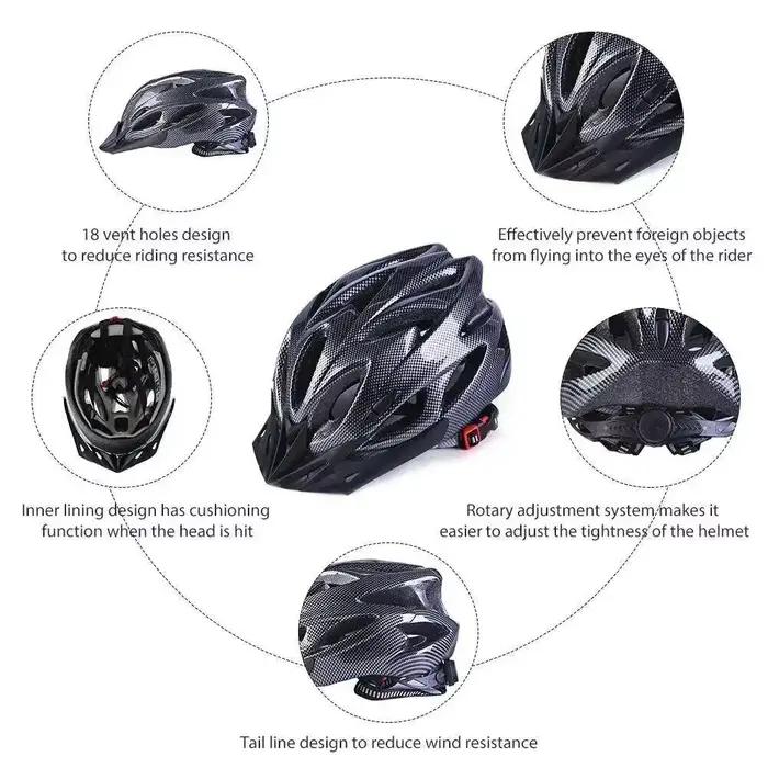 Casque de vélo avec doublure confortable, léger, creux, réglable, pour hommes et femmes, protection de la tête, sécurité à vélo, casque de vélo VTT, nouveau