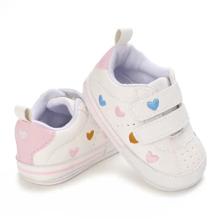 Chaussures décontractées pour bébé fille, jolies baskets à semelle souple, pour les premiers pas de