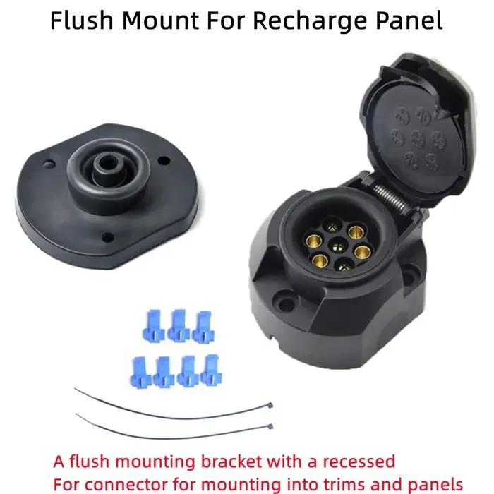 Prise modifiée pour voiture, Standard européen, 7 broches, 12V, prise et prise de remorque, adaptate