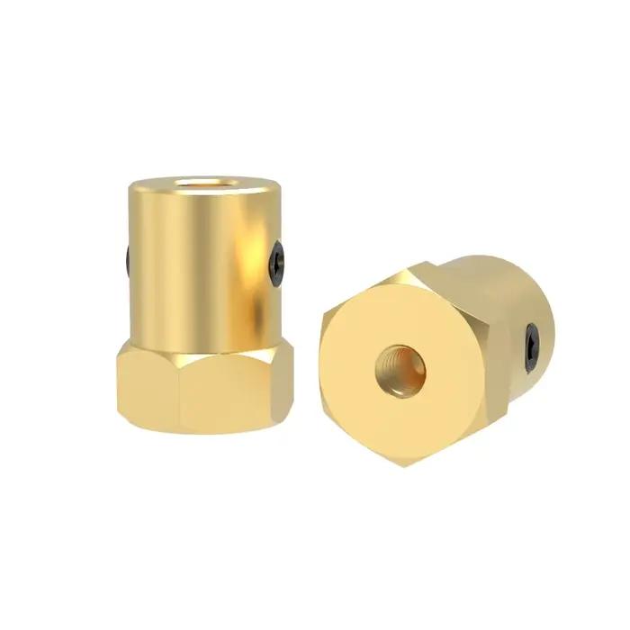 Connecteur de pneu hexagonal D12L18 12mm, couplage en laiton pour adaptateur hexagonal de broche 2/3
