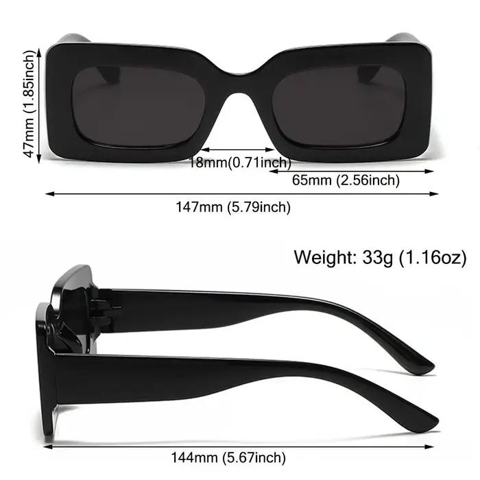 Lunettes de soleil rectangulaires à grande monture pour femmes, lunettes carrées violettes, lunettes