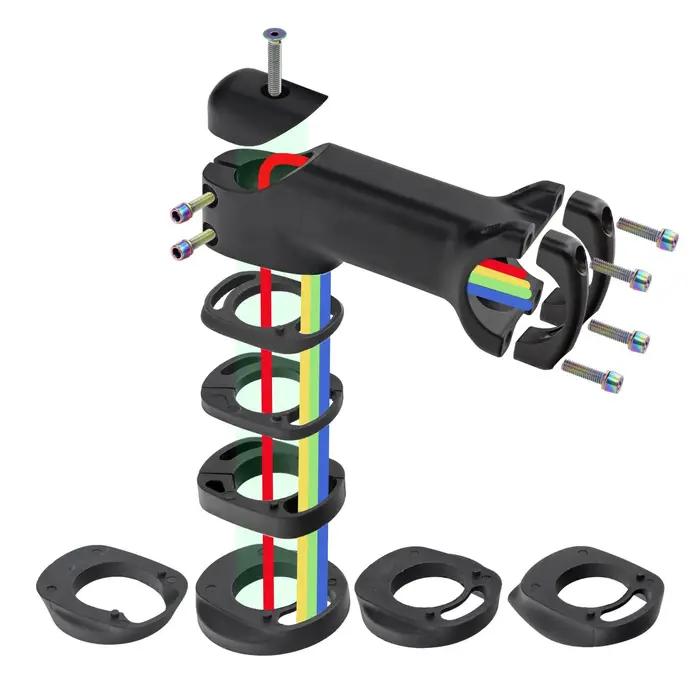 Kocevlo tige de vélo 28.6-31.8mm tige de routage de câble interne en aluminium avec entretoise tige