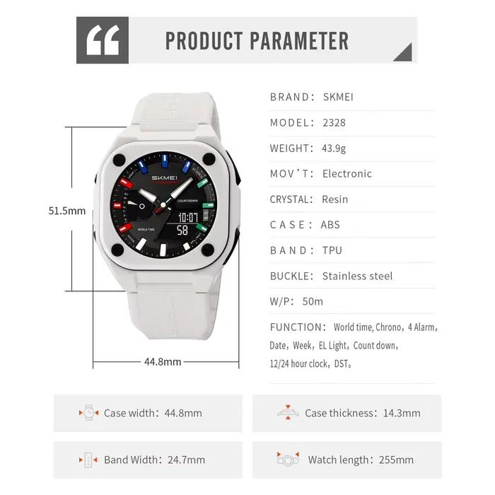 SKMEI affaires montre électronique numérique mode sport montres à Quartz pour hommes femmes étanche
