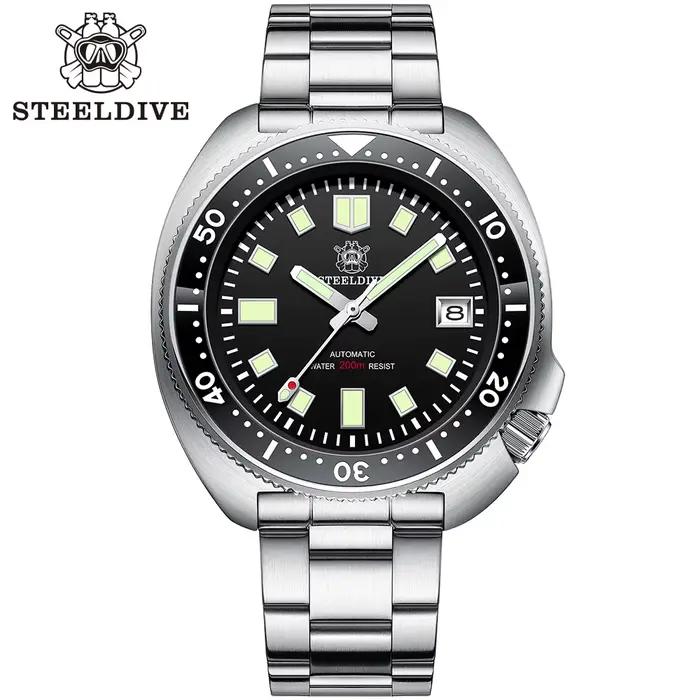 STEELDIVE SD1970 montre de plongée mécanique automatique capitaine Willard NH35 montres tortue homma