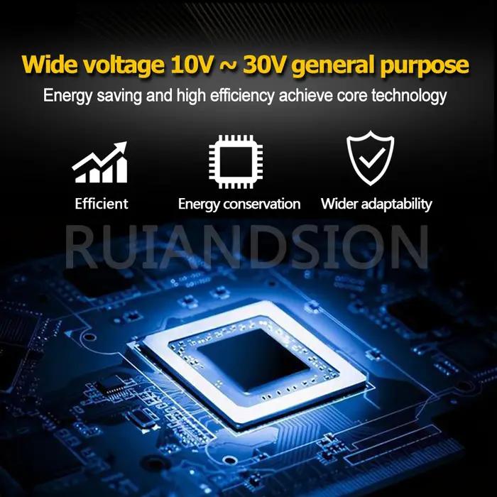 RUIANDSION P26S LED lumières pour phare de moto Scooter électrique ATV 12V 24V DC ampoules 800LM xén