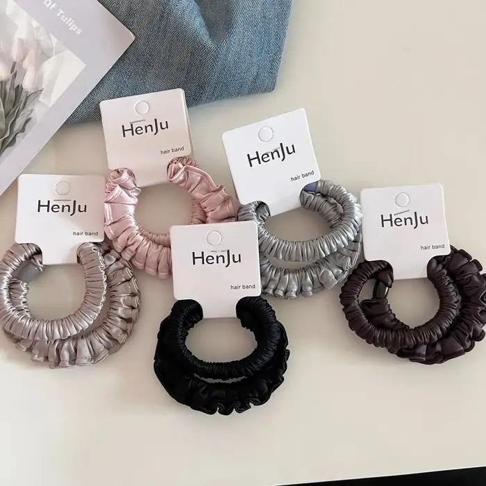 Attacheurs de queue de cheval en satin haute élasticité antidérapants accessoires de mode pour femmes et filles coiffure élégante occasions spéciales