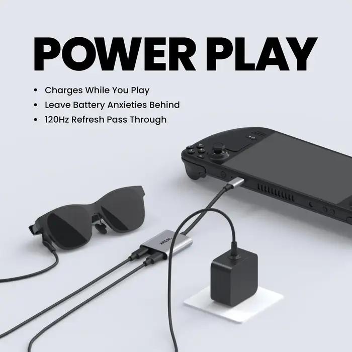 Hub XREAL pour lunettes AR, adaptateur de charge et d'utilisation, connexion directe portable Switch