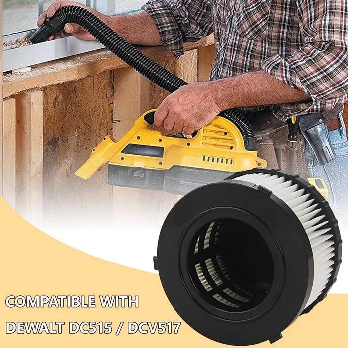 Filtre HEPA compatible avec DeWalt DC5151H, DC515, DCV517, support d'une demi-gallon, aspirateurs se