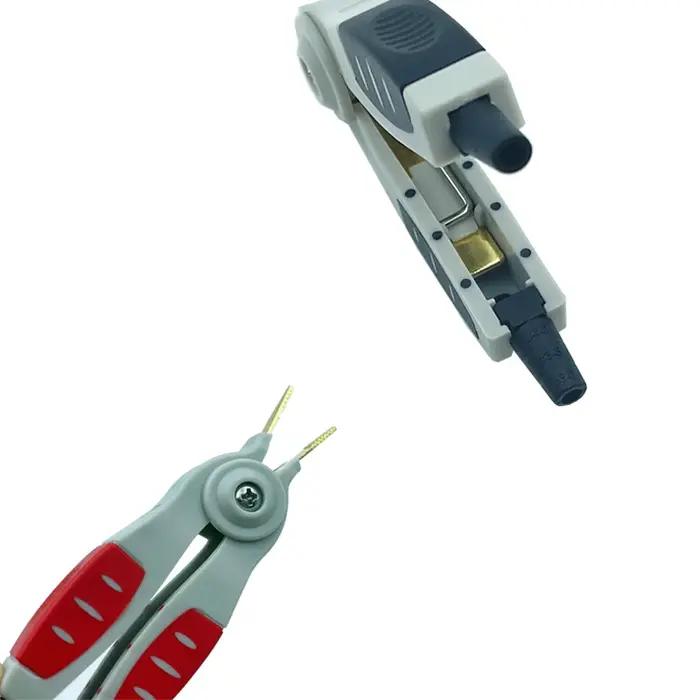 1 paire d'outils de Test Lcr, pince à bec de canard Crocodile Kelvin, placage d'alum, qualité supéri