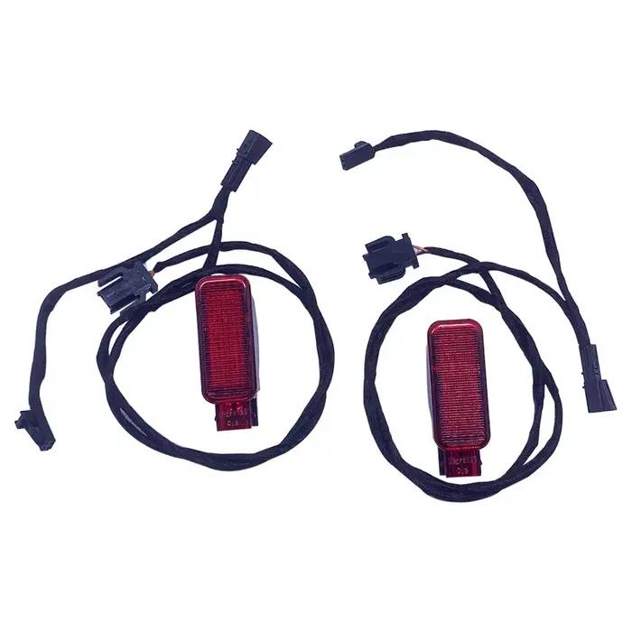 Câble de voyant d'avertissement de porte rouge halogène pour intérieur de voiture, mise à niveau du