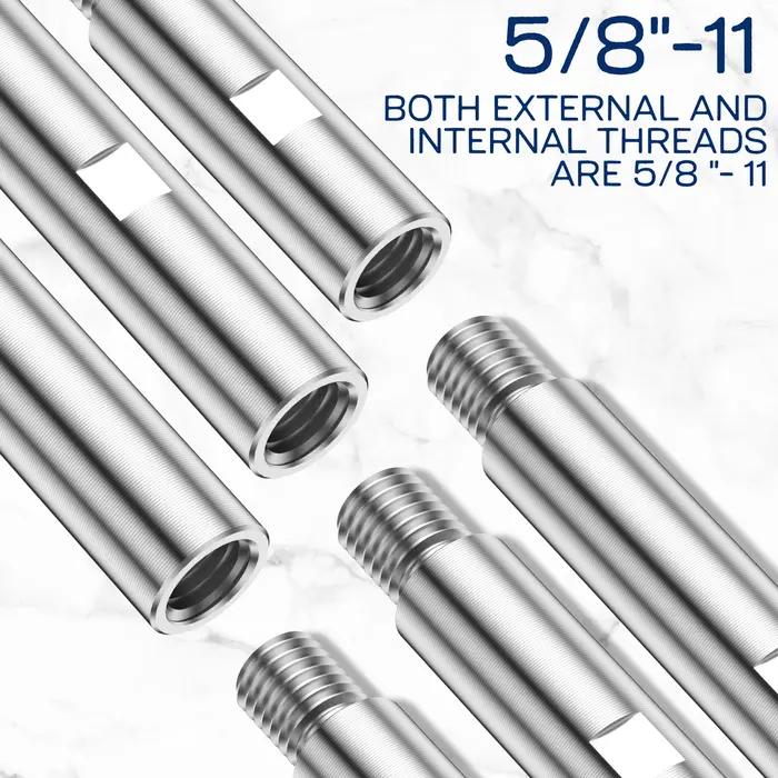 Tige d'extension de meuleuse d'angle M14, 3 pièces, adaptateur de filetage 75/100/140mm, tampon de p
