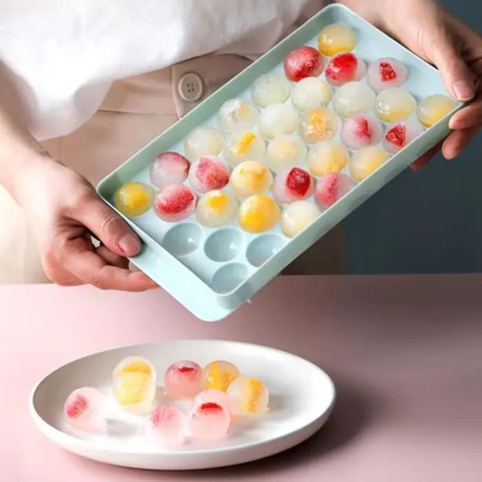 33 glace Boll Hockey PP moule congelé whisky balle Popsicle glaçon plateau boîte sucette faisant cad