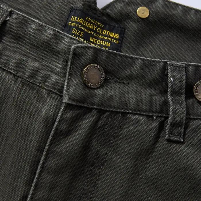 Pantalon de travail en toile haute densité YKK avec fermeture éclair, Legging large, pantalon Ami Ka
