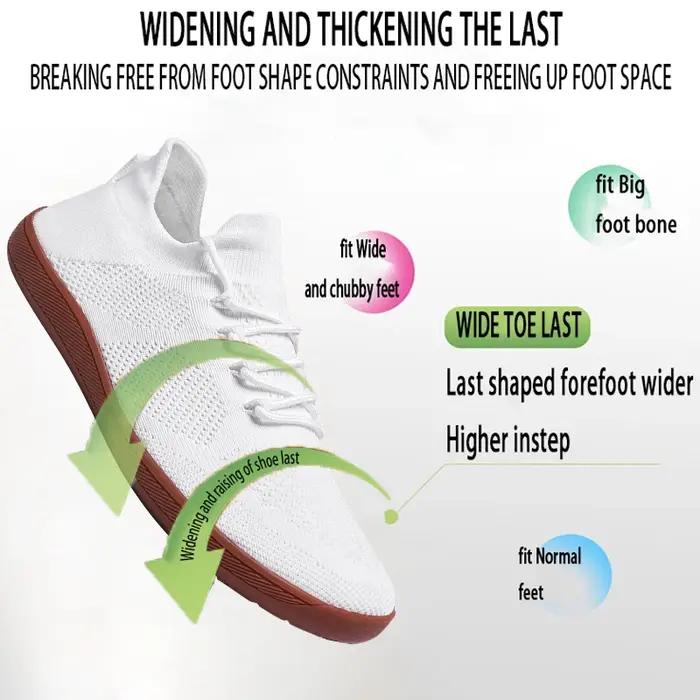 Chaussures pieds nus minimalistes unisexes, légères et respirantes, semelles zéro, chaussures de cou
