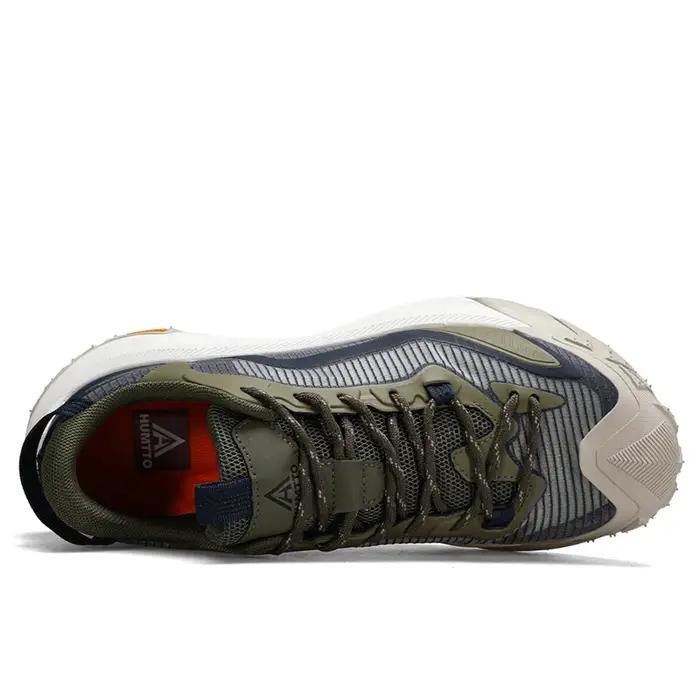 Chaussures trekking homme respirantes HUMTTO - Bottes randonnée non ald - Baskets marche sécurité cuir