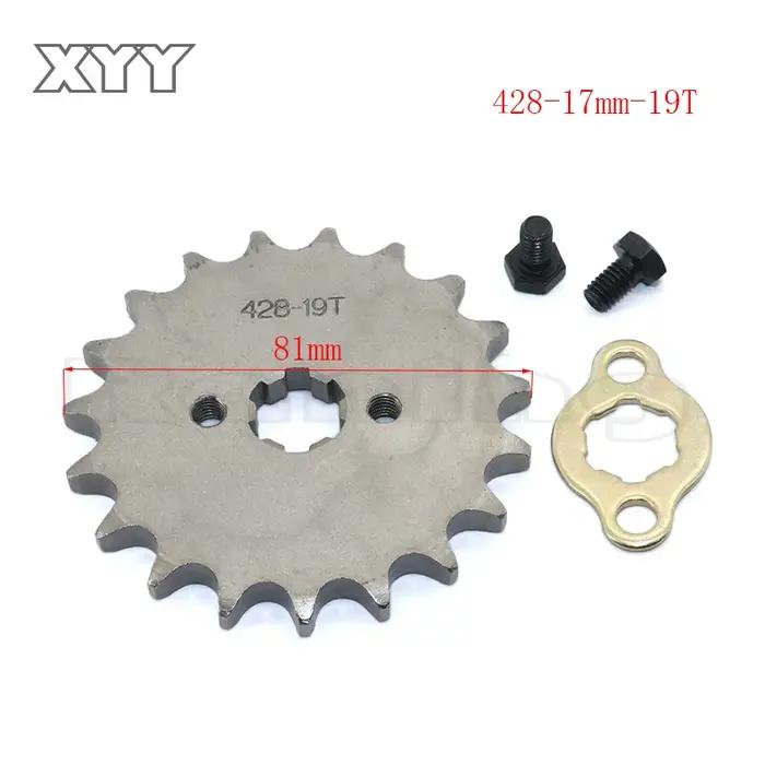 428 # Pignon de moteur avant 17mm, 10 11 12 13 14 15 16 17 18 19T, dent pour Dirt Pit Bike ATV Qua