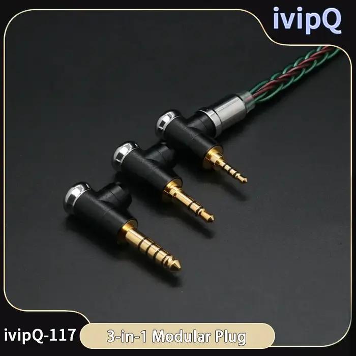 IvipQ-117 8 Core ODavid et 7N OCC Mix Écouteurs haut de gamme Câble de mise à niveau avec prises mod