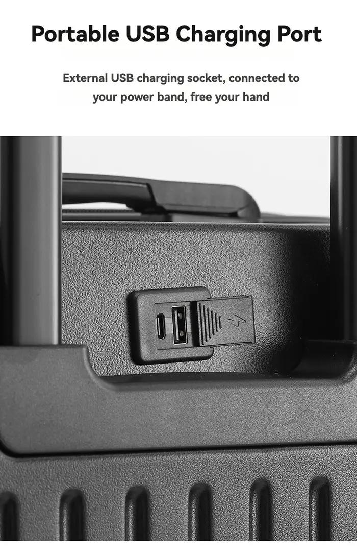 Porte-gobelet de grande capacité pour femmes et filles, valise à bagages, chargement USB, bagage à m