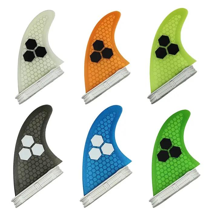 Grande planche de surf UPSURF FCS Ⅱ, ailerons 3 pièces/ensemble, stabilisateur pour le surf, aileron