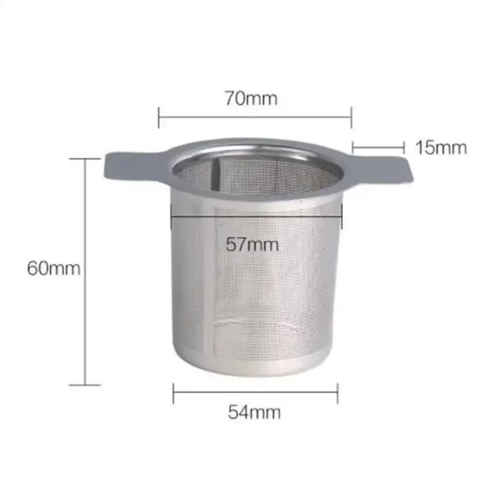 Infuseur à thé en maille réutilisable en acier inoxydable, passoire, filtre à feuilles, pièces de ta