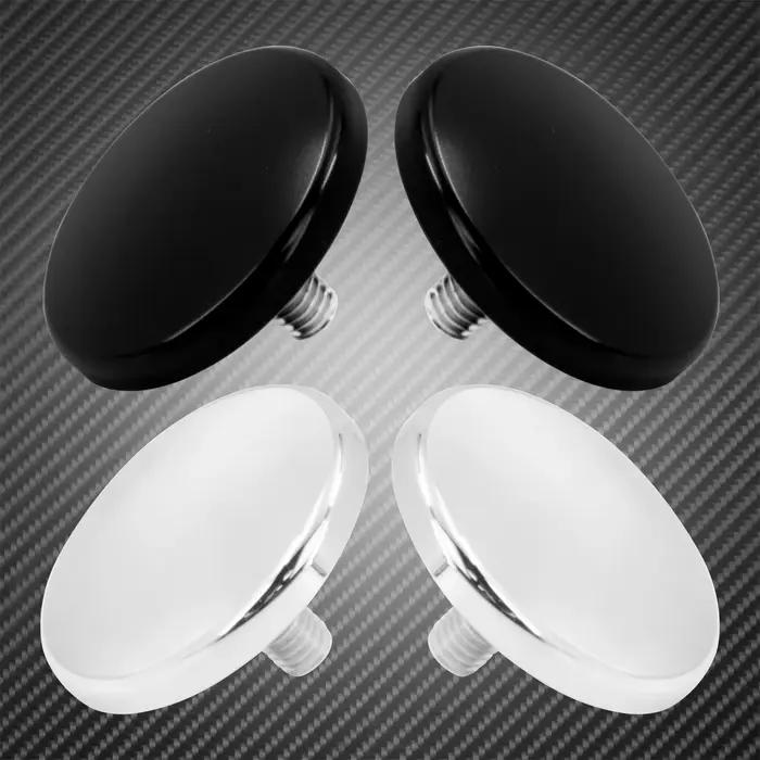 2x bouchons de miroir de carénage intérieurs Choppers, noir/Chrome, pour Harley Touring Electra Stre