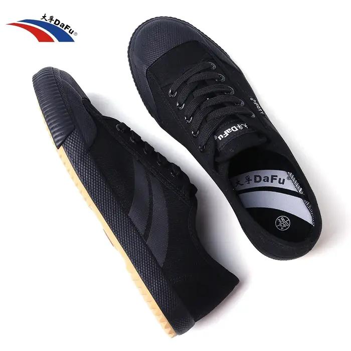 DaFu Shoes Baskets classiques améliorées Arts martiaux All Black Shoes