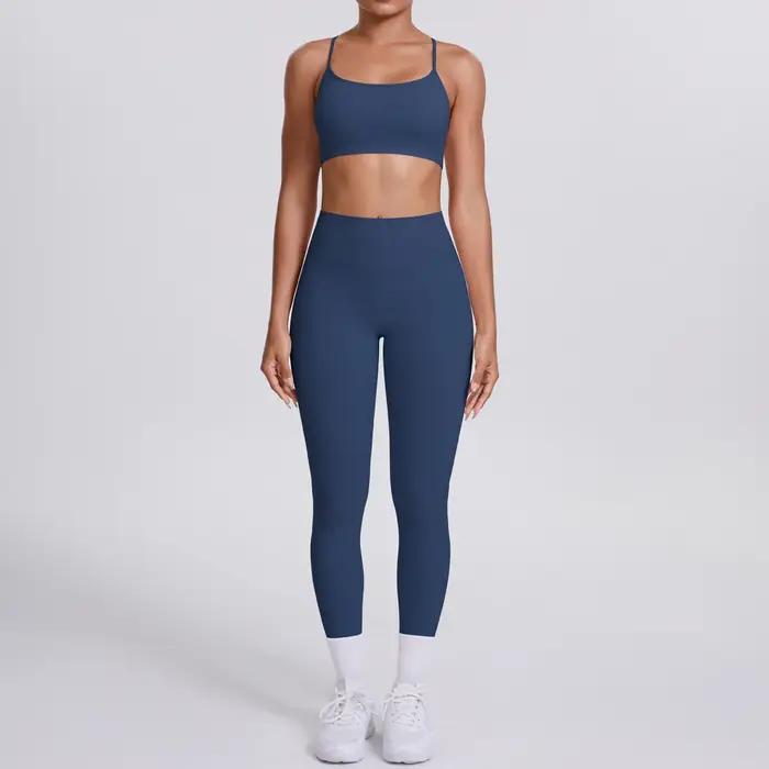 Costume de Yoga ensemble de sport gymnastique sans couture soutien-gorge de sport à fort Impact femm